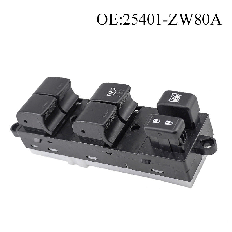 Power Window Switch 25401-ZW80A / VERSA10-12, Compatible with Nissan
