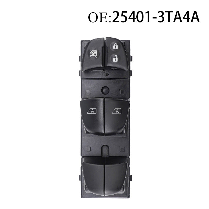 Power Window Switch 25401-3TA4A / 3TA4A, Compatible with Nissan