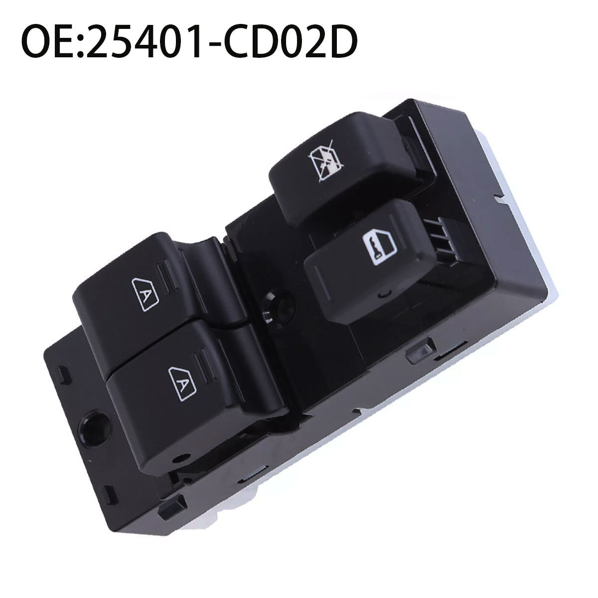 Power Window Switch 25401-CD02D / 0308350Z, Compatible with Nissan, 2003-2008
