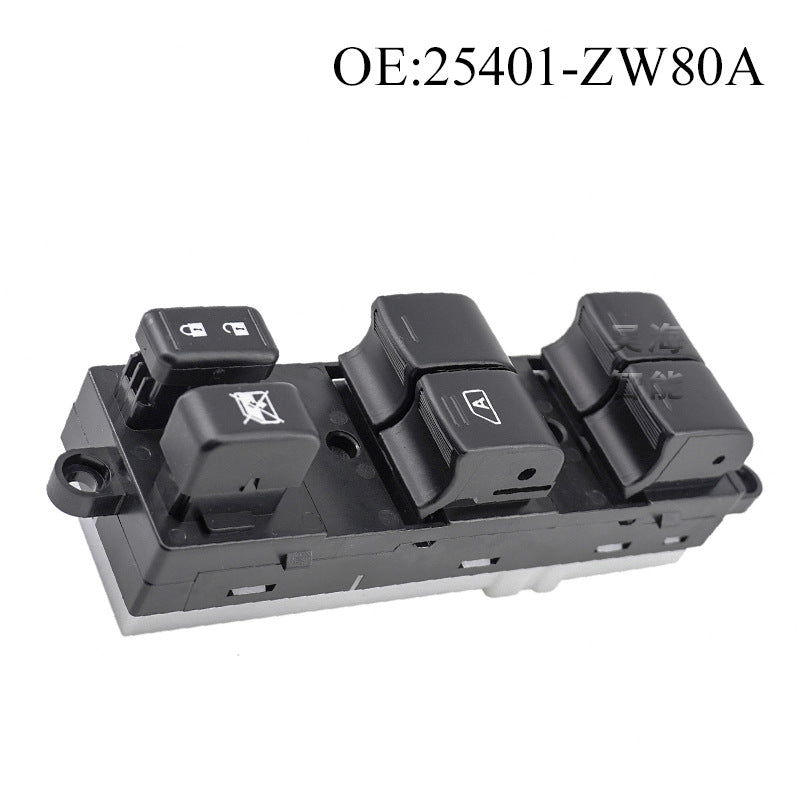 Power Window Switch 25401-ZW80A / VERSA10-12, Compatible with Nissan