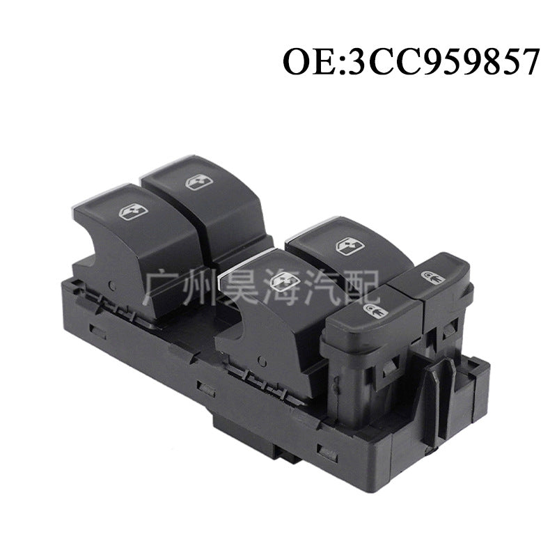 Power Window Switch 3CC959857, Compatible with Volkswagen, Skoda