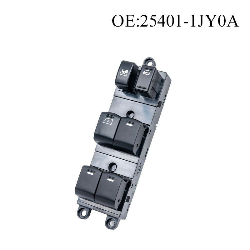 Power Window Switch 25401-1JY0A / 1JY0A, Compatible with Nissan, 2008-2010