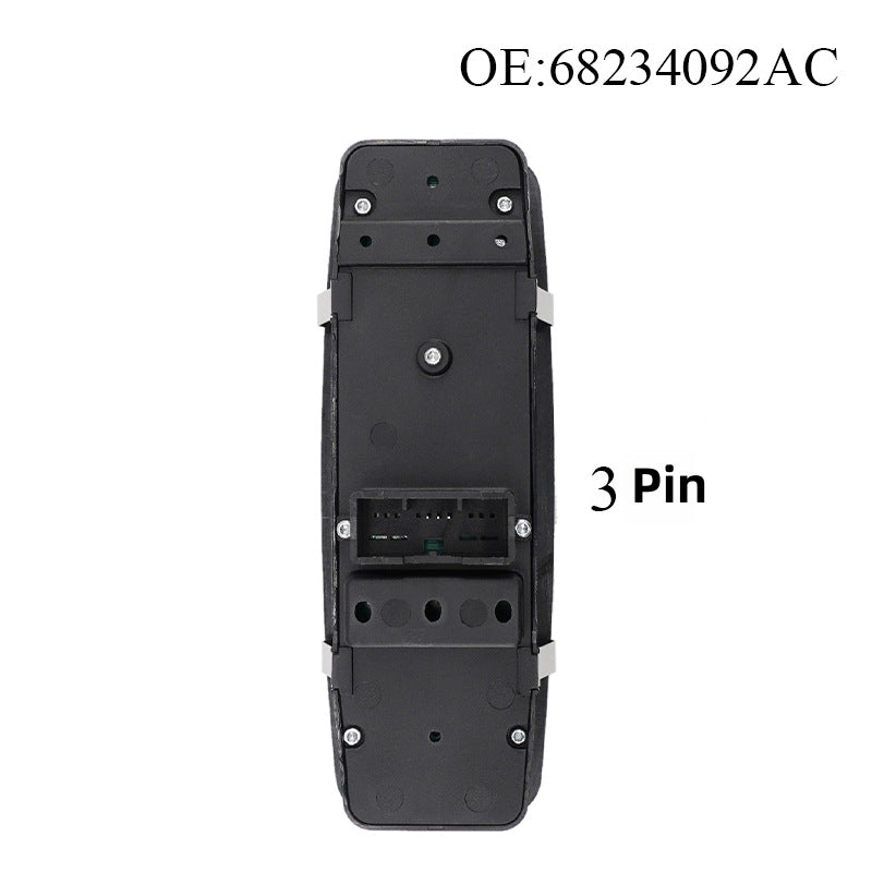 Power Window Switch 68234092AC 3 Pin Compatible with Chrysler Pacifica 2017-2019