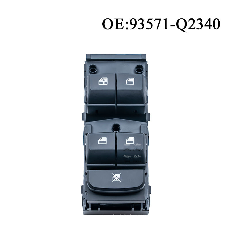 Power Window Switch 93571-Q2340 / Q2340, Compatible with Kia (Left / Driver Side)
