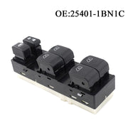 Power Window Switch 25401-1BN1C / 1BN1C, Compatible with Nissan (Left / Driver Side)