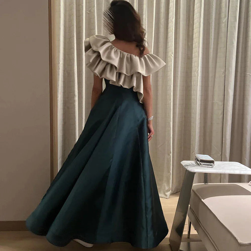 Dreamy Vow Elegant Pink Burgundy Dubai Short Evening Dresses for Wedding Party 2023 Arabic Women Midi Formal Guest Gowns F 057