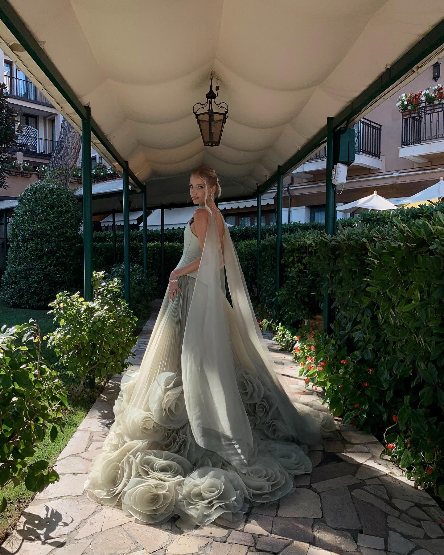 Elegant Green Strapless 3D Flowers Evening Dress SF300