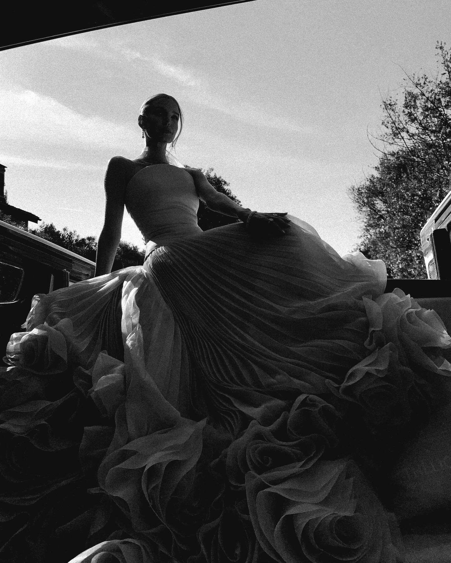 Elegant Green Strapless 3D Flowers Evening Dress SF300