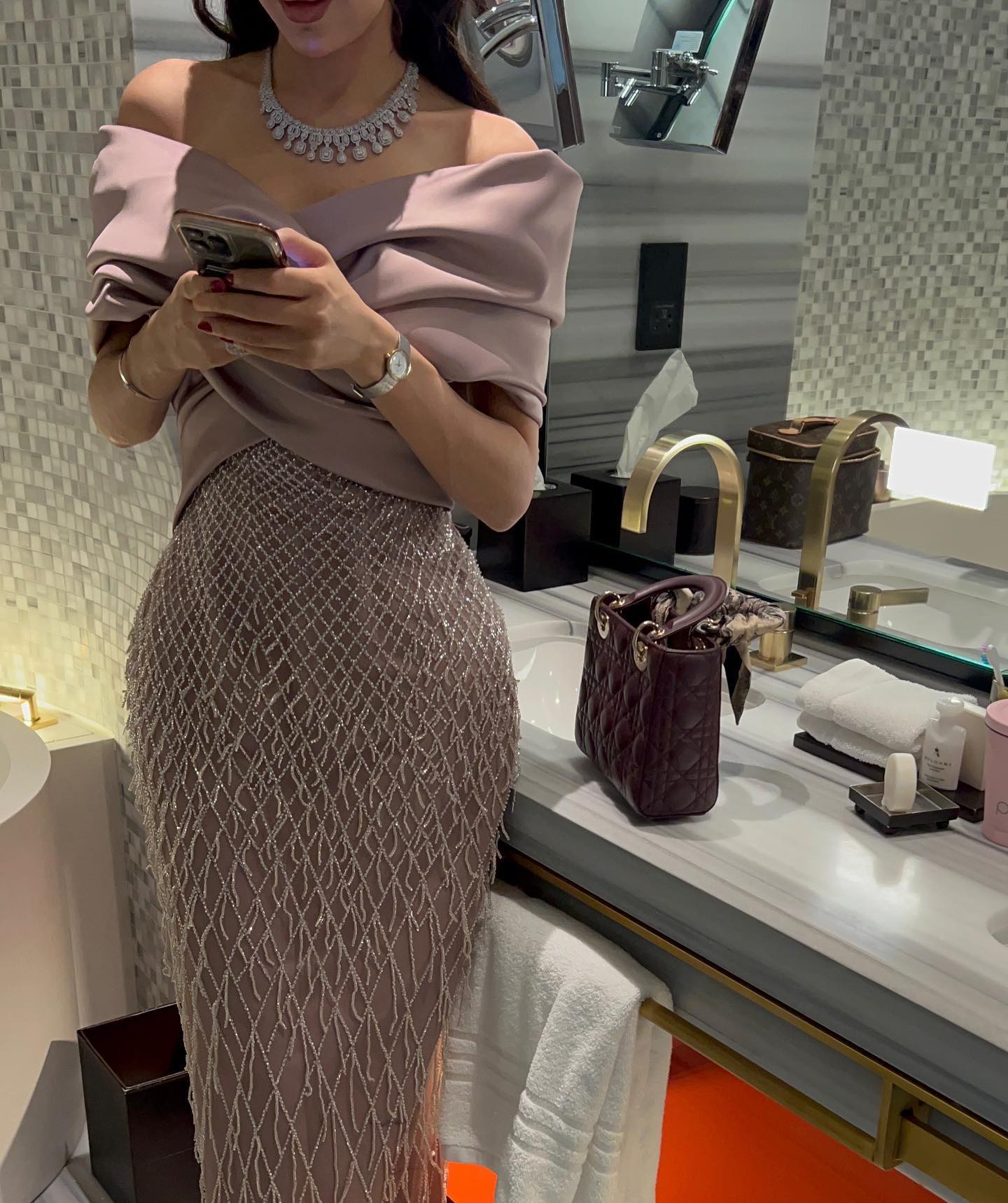 Elegant Off Shoulder Sage Green Tassel Evening Dress SS667